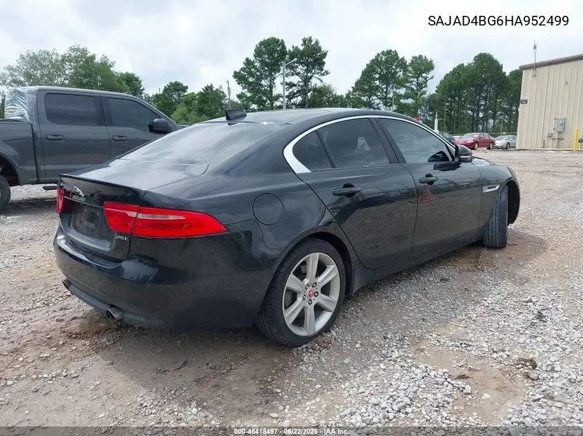2017 Jaguar Xe 25T Premium VIN: SAJAD4BG6HA952499 Lot: 45418497