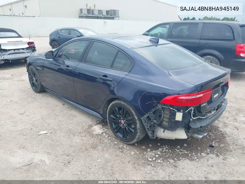 2017 Jaguar Xe 20D R-Sport VIN: SAJAL4BN8HA945149 Lot: 45437384
