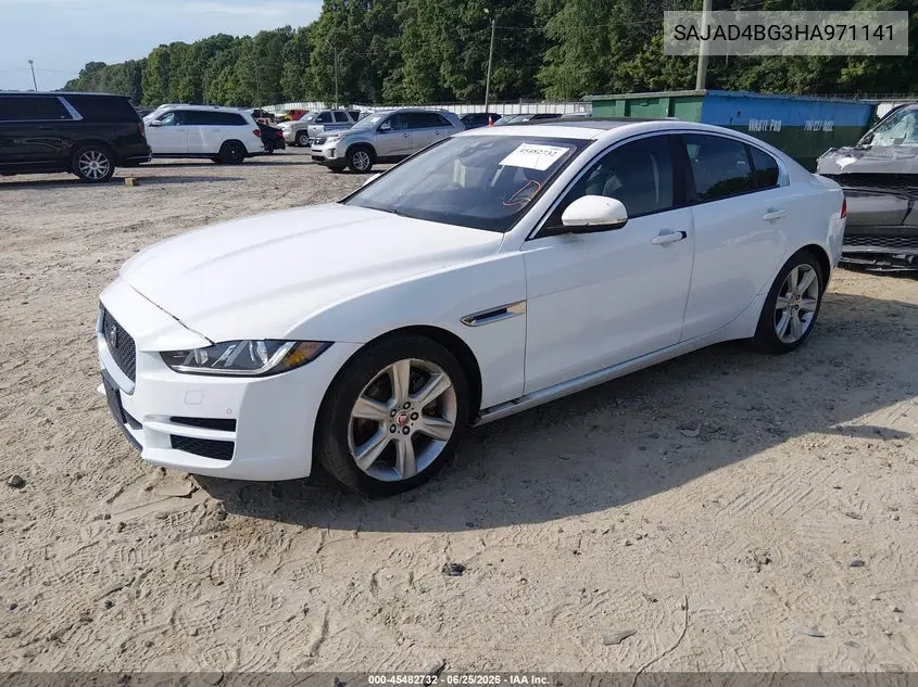 2017 Jaguar Xe 25T Premium VIN: SAJAD4BG3HA971141 Lot: 45482732