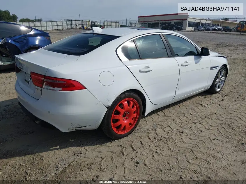 2017 Jaguar Xe 25T Premium VIN: SAJAD4BG3HA971141 Lot: 45482732