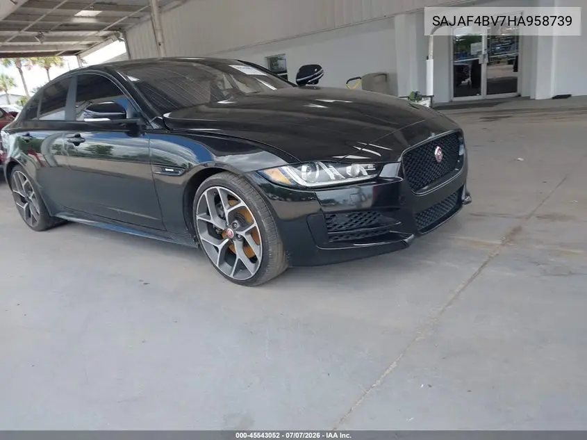 2017 Jaguar Xe 35T R-Sport VIN: SAJAF4BV7HA958739 Lot: 45543052