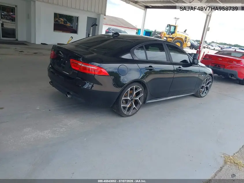 2017 Jaguar Xe 35T R-Sport VIN: SAJAF4BV7HA958739 Lot: 45543052