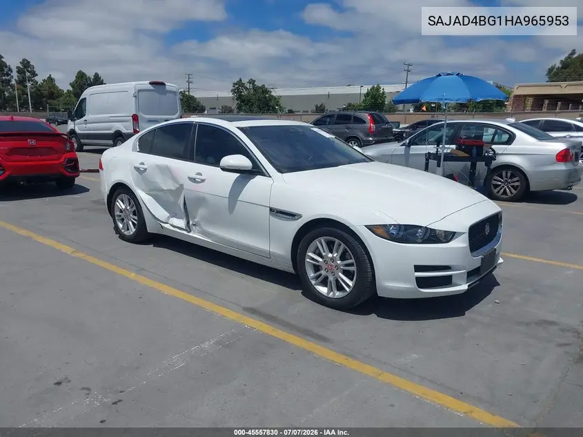2017 Jaguar Xe 25T Premium VIN: SAJAD4BG1HA965953 Lot: 45557830