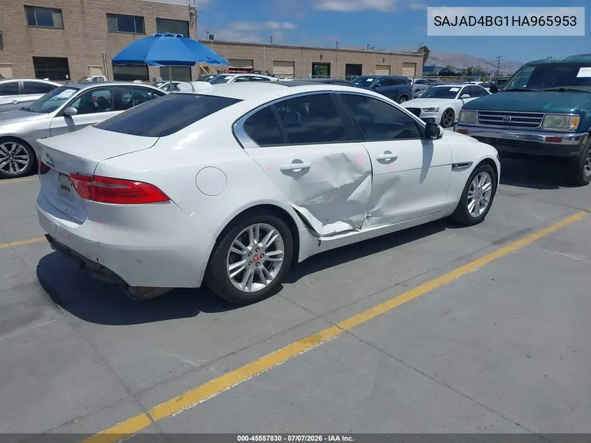2017 Jaguar Xe 25T Premium VIN: SAJAD4BG1HA965953 Lot: 45557830