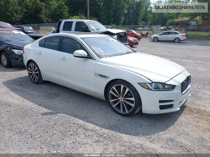 2017 Jaguar Xe 25T Prestige VIN: SAJAE4BG2HA967076 Lot: 45599604