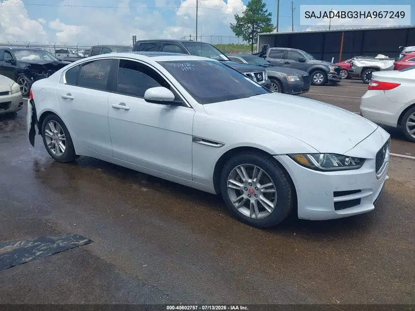2017 Jaguar Xe 25T Premium VIN: SAJAD4BG3HA967249 Lot: 45602757