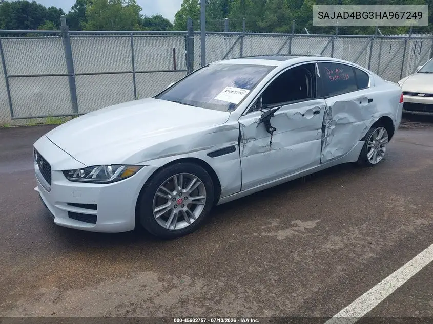 2017 Jaguar Xe 25T Premium VIN: SAJAD4BG3HA967249 Lot: 45602757