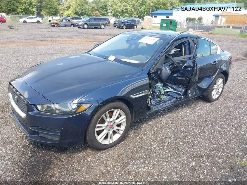2017 Jaguar Xe 25T Premium VIN: SAJAD4BGXHA971122 Lot: 45665436