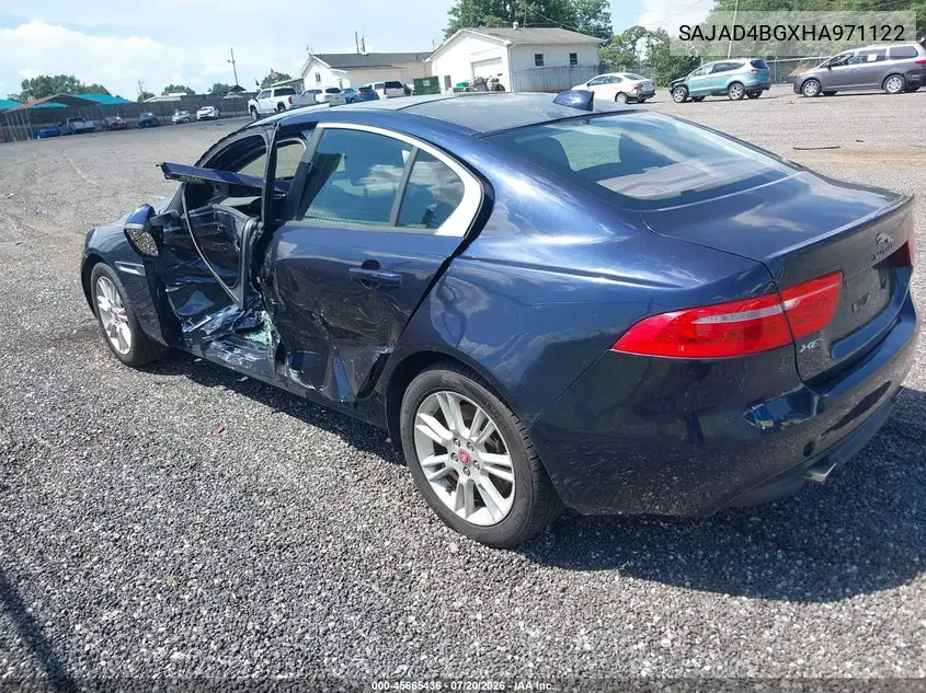 2017 Jaguar Xe 25T Premium VIN: SAJAD4BGXHA971122 Lot: 45665436