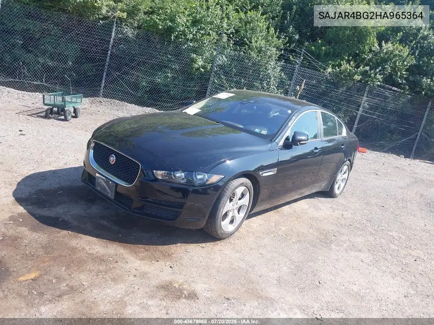 2017 Jaguar Xe 25T VIN: SAJAR4BG2HA965364 Lot: 45679868