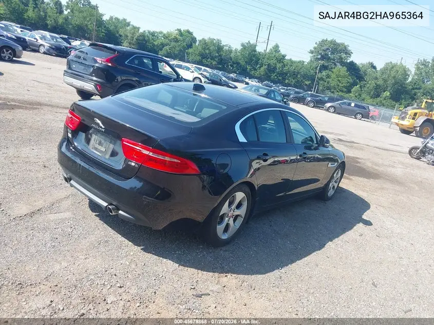 2017 Jaguar Xe 25T VIN: SAJAR4BG2HA965364 Lot: 45679868