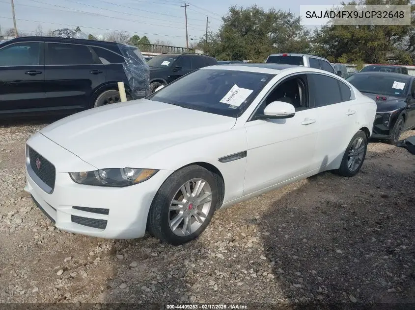 2018 Jaguar Xe 25T Premium VIN: SAJAD4FX9JCP32648 Lot: 44409253