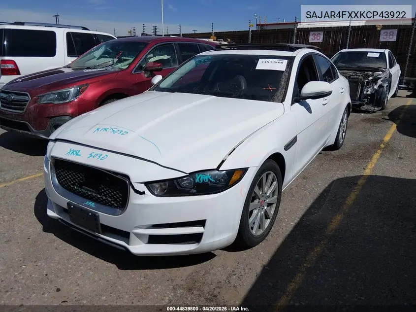 2019 Jaguar Xe 25T VIN: SAJAR4FXXKCP43922 Lot: 44839800