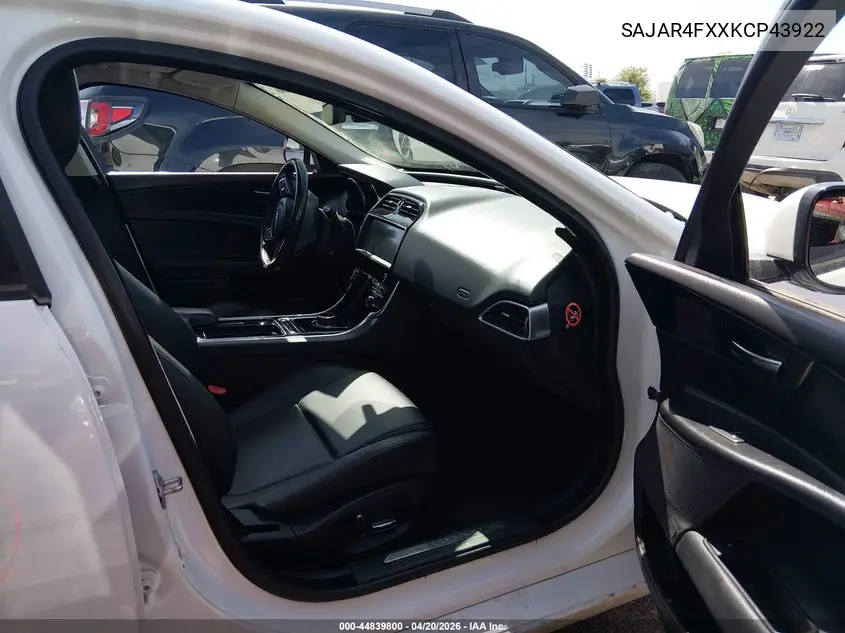 2019 Jaguar Xe 25T VIN: SAJAR4FXXKCP43922 Lot: 44839800