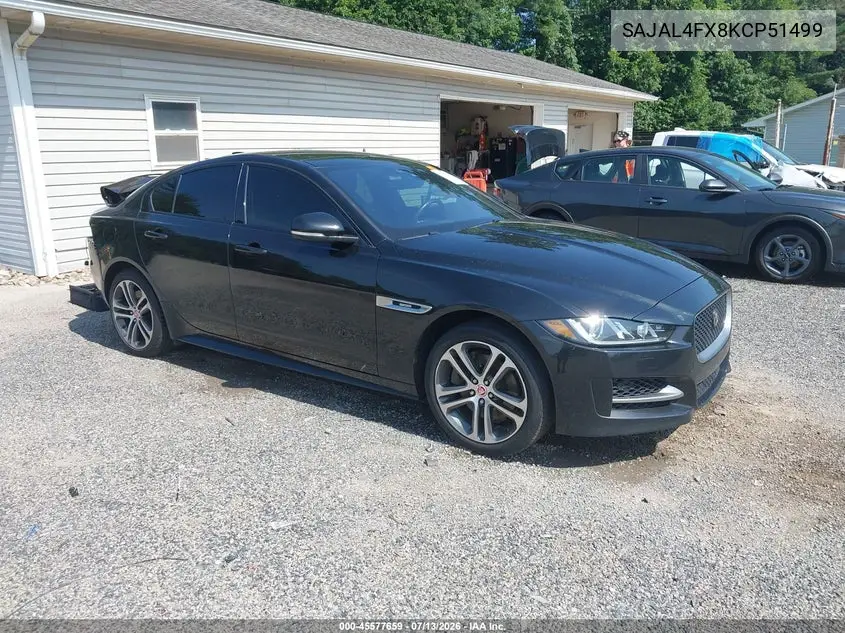 2019 Jaguar Xe 25T R-Sport VIN: SAJAL4FX8KCP51499 Lot: 45577659