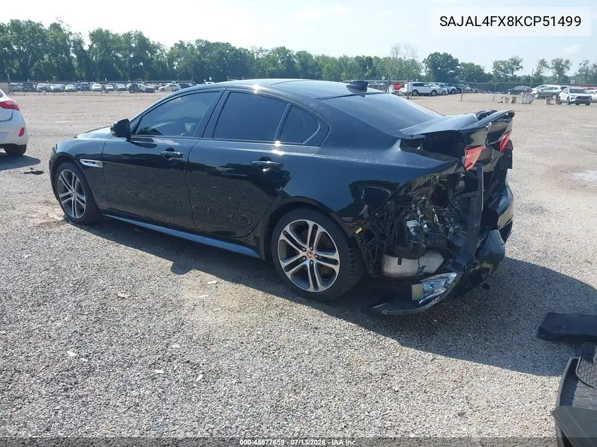 2019 Jaguar Xe 25T R-Sport VIN: SAJAL4FX8KCP51499 Lot: 45577659