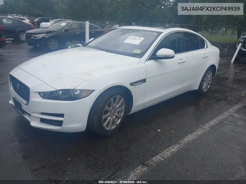 2019 Jaguar Xe 25T VIN: SAJAR4FX2KCP49939 Lot: 45589231