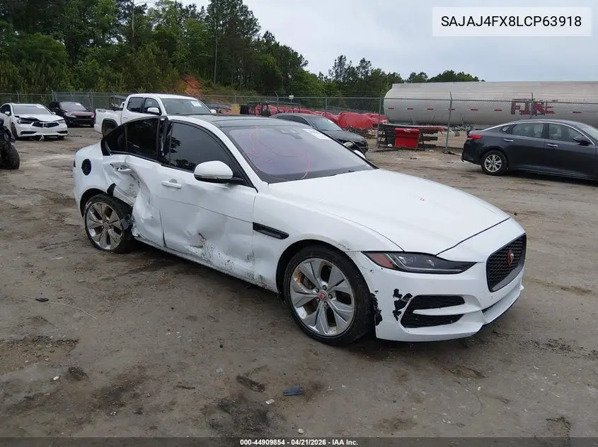 2020 Jaguar Xe S Awd Automatic VIN: SAJAJ4FX8LCP63918 Lot: 44909854