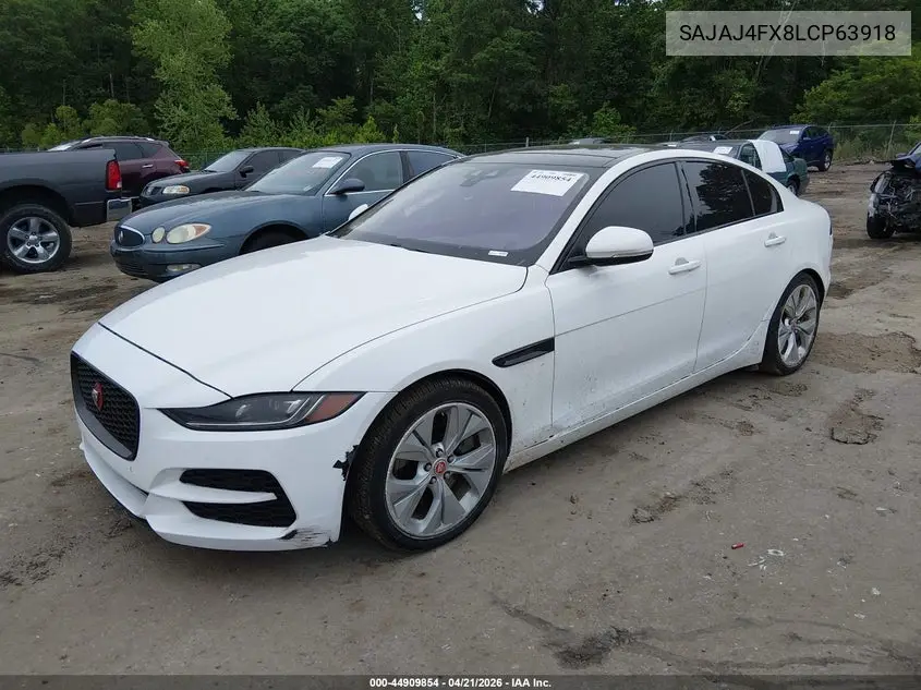 2020 Jaguar Xe S Awd Automatic VIN: SAJAJ4FX8LCP63918 Lot: 44909854