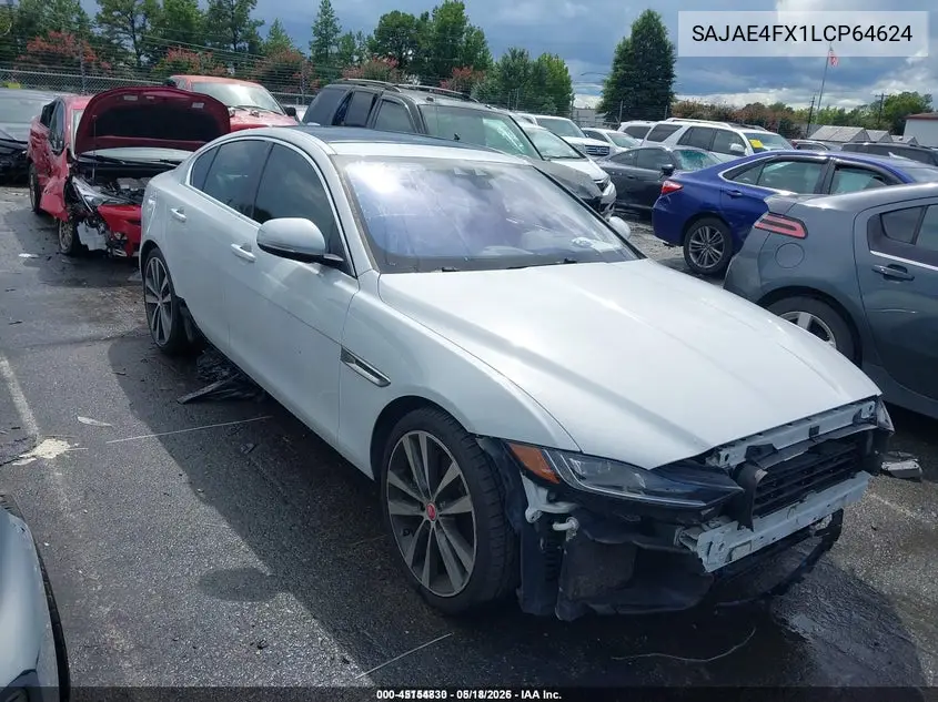 2020 Jaguar Xe S Rwd Automatic VIN: SAJAE4FX1LCP64624 Lot: 45154830