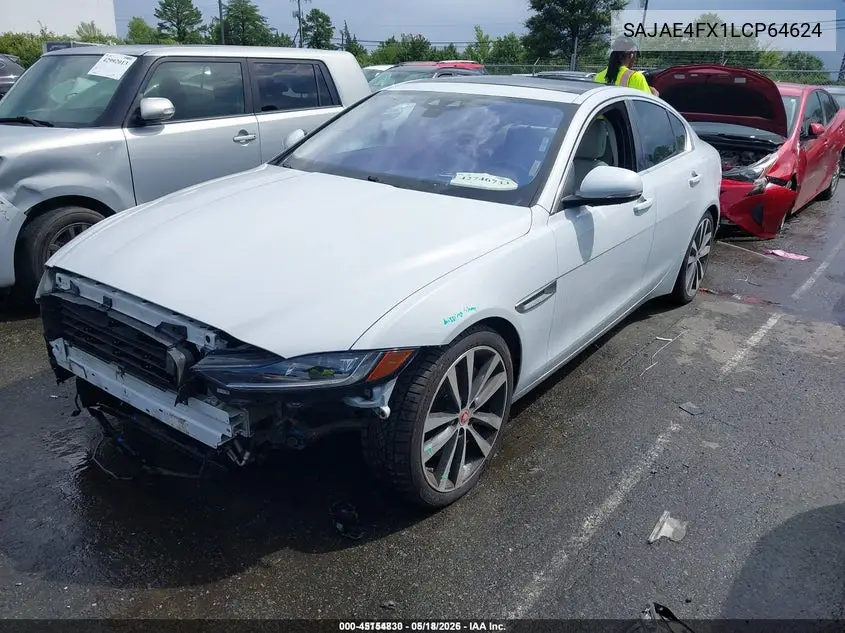 2020 Jaguar Xe S Rwd Automatic VIN: SAJAE4FX1LCP64624 Lot: 45154830