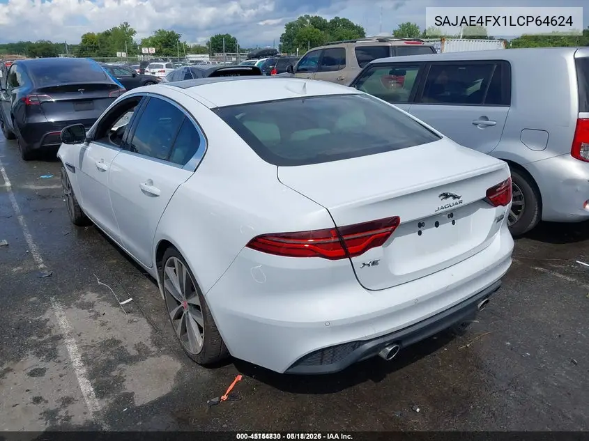 2020 Jaguar Xe S Rwd Automatic VIN: SAJAE4FX1LCP64624 Lot: 45154830