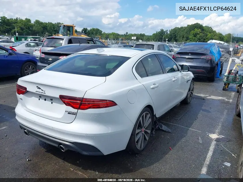 2020 Jaguar Xe S Rwd Automatic VIN: SAJAE4FX1LCP64624 Lot: 45154830