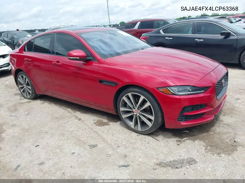 2020 Jaguar Xe S Rwd Automatic VIN: SAJAE4FX4LCP63368 Lot: 45204380