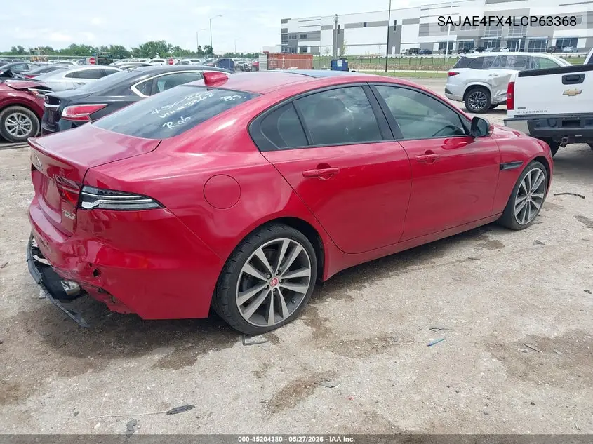 2020 Jaguar Xe S Rwd Automatic VIN: SAJAE4FX4LCP63368 Lot: 45204380