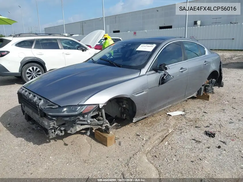 2020 Jaguar Xe S Rwd Automatic VIN: SAJAE4FX4LCP56016 Lot: 45424099