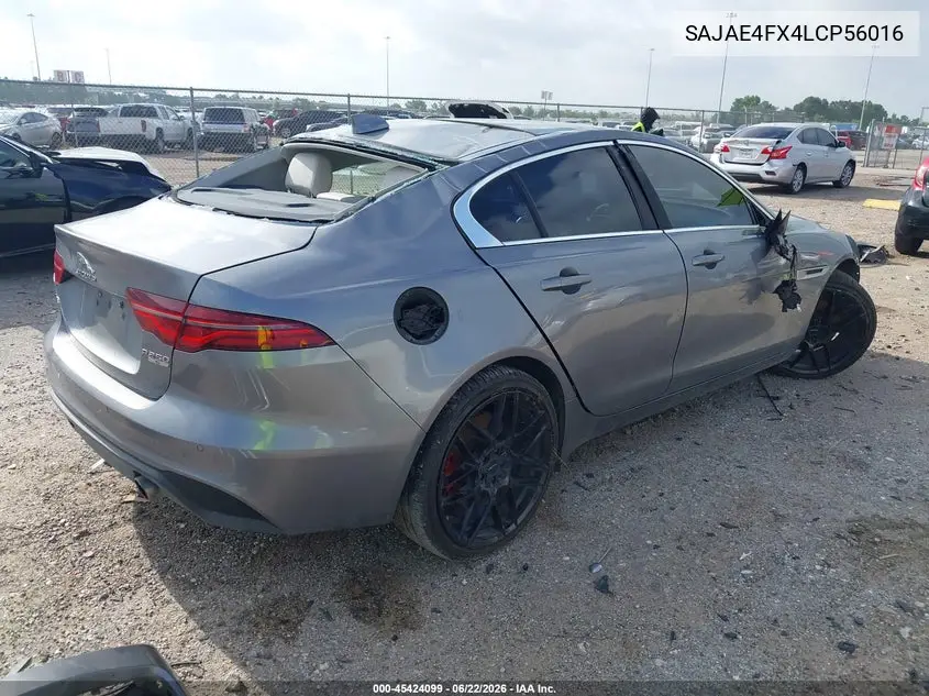 2020 Jaguar Xe S Rwd Automatic VIN: SAJAE4FX4LCP56016 Lot: 45424099