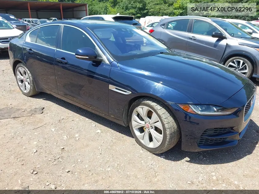 2020 Jaguar Xe S Rwd Automatic VIN: SAJAE4FX0LCP62296 Lot: 45671012