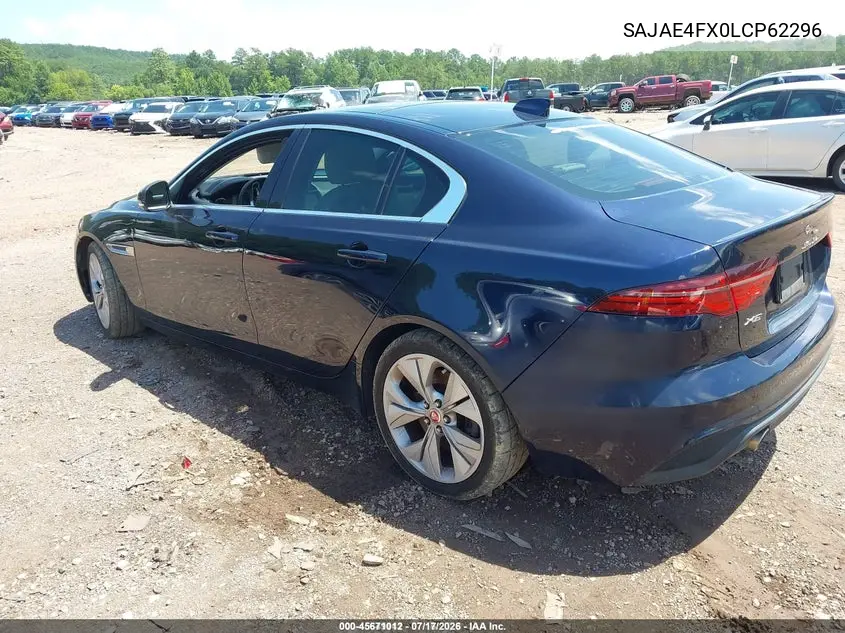 2020 Jaguar Xe S Rwd Automatic VIN: SAJAE4FX0LCP62296 Lot: 45671012