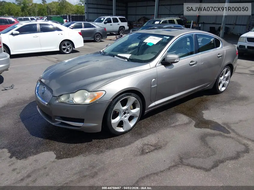 2009 Jaguar Xf Supercharged VIN: SAJWA07CX91R00050 Lot: 44758457