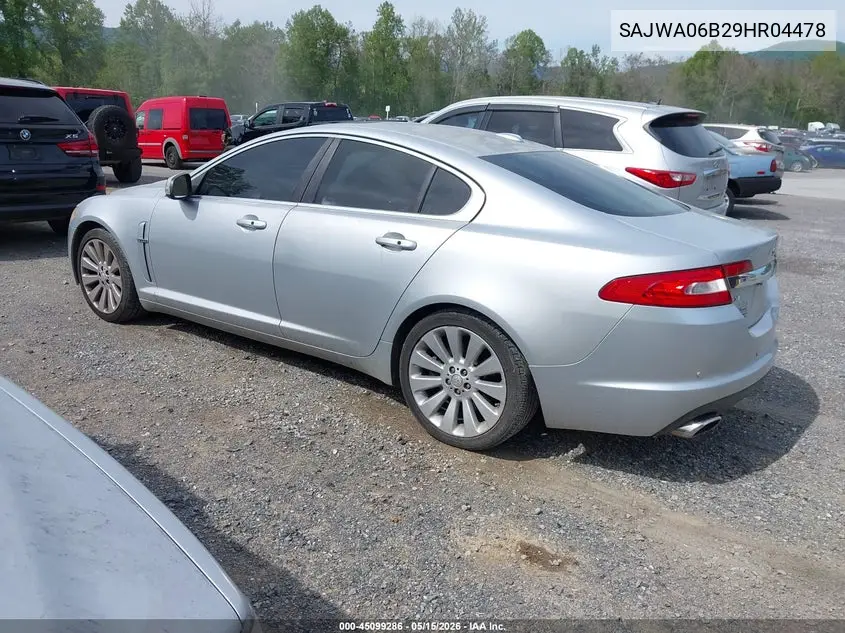 2009 Jaguar Xf Premium Luxury VIN: SAJWA06B29HR04478 Lot: 45099286