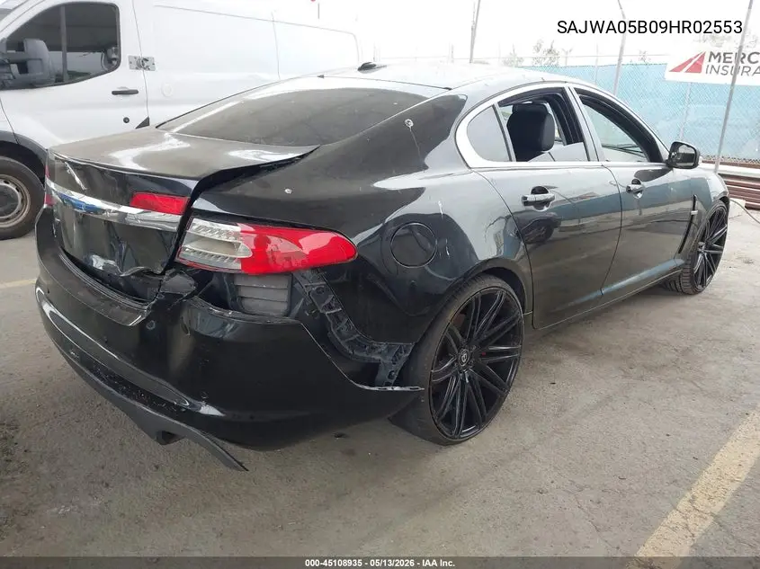 2009 Jaguar Xf Luxury VIN: SAJWA05B09HR02553 Lot: 45108935