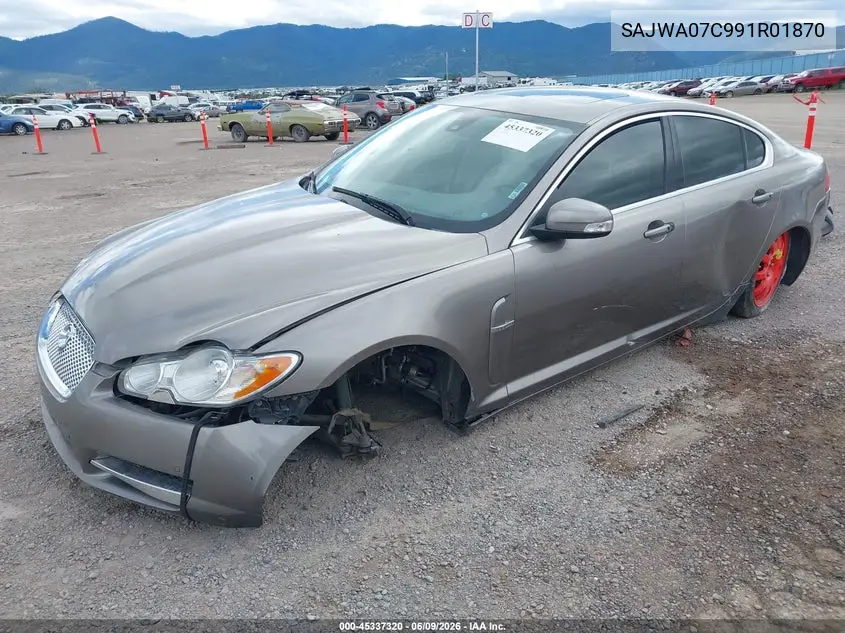 2009 Jaguar Xf Supercharged VIN: SAJWA07C991R01870 Lot: 45337320