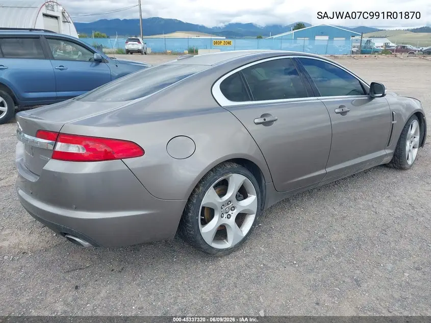 2009 Jaguar Xf Supercharged VIN: SAJWA07C991R01870 Lot: 45337320