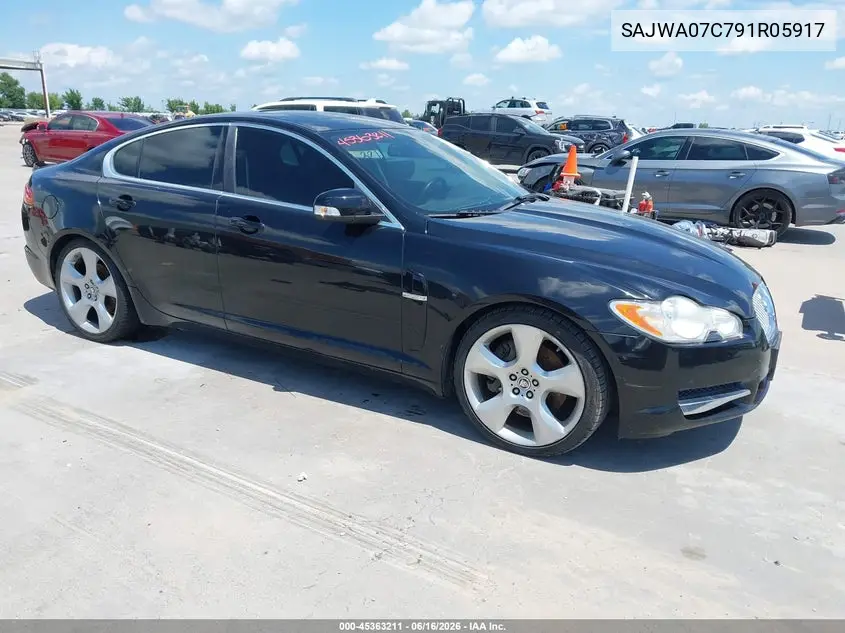 2009 Jaguar Xf Supercharged VIN: SAJWA07C791R05917 Lot: 45363211