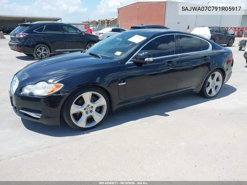 2009 Jaguar Xf Supercharged VIN: SAJWA07C791R05917 Lot: 45363211