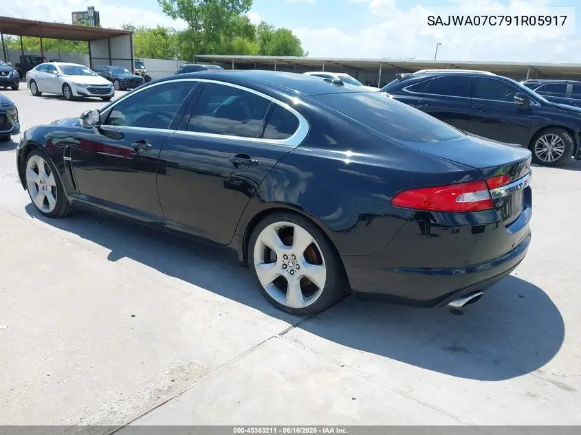 2009 Jaguar Xf Supercharged VIN: SAJWA07C791R05917 Lot: 45363211