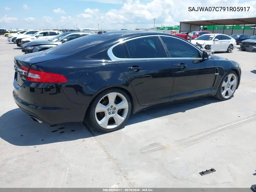 2009 Jaguar Xf Supercharged VIN: SAJWA07C791R05917 Lot: 45363211