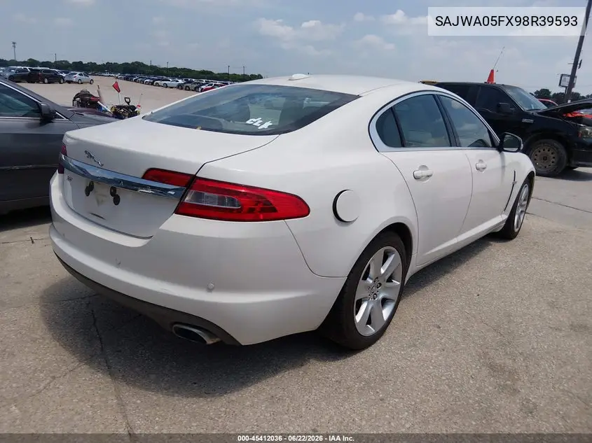 2009 Jaguar Xf VIN: SAJWA05FX98R39593 Lot: 45412036