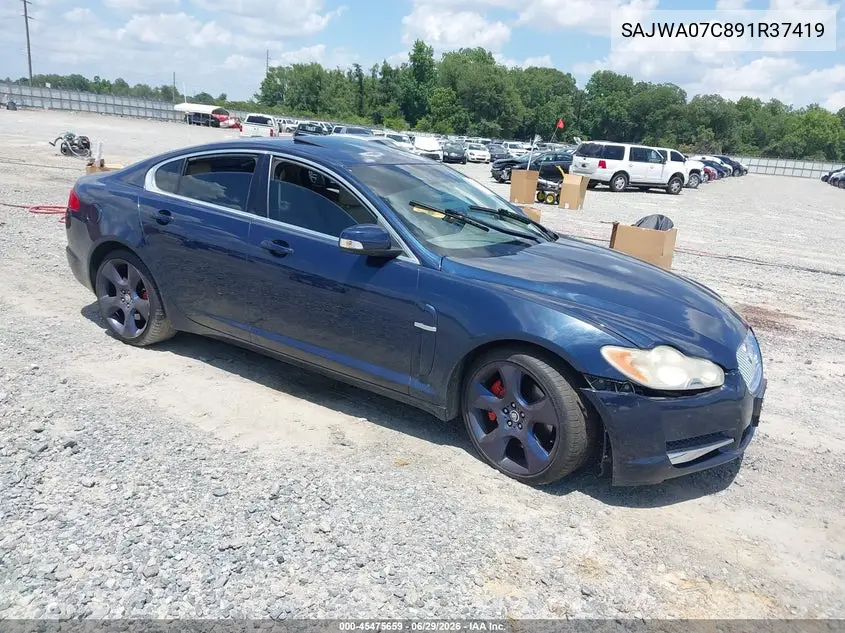 2009 Jaguar Xf Supercharged VIN: SAJWA07C891R37419 Lot: 45475659