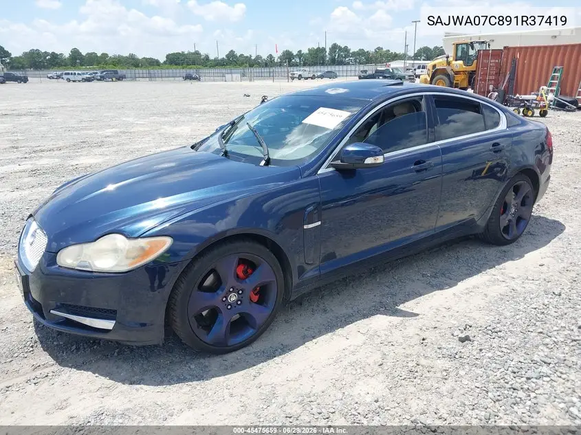 2009 Jaguar Xf Supercharged VIN: SAJWA07C891R37419 Lot: 45475659