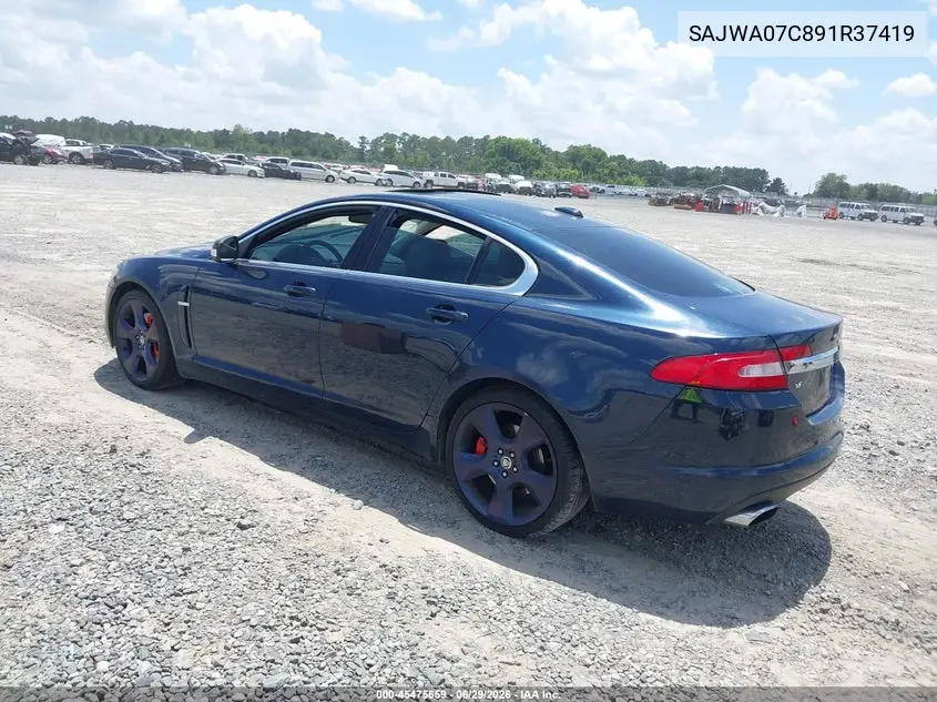 2009 Jaguar Xf Supercharged VIN: SAJWA07C891R37419 Lot: 45475659