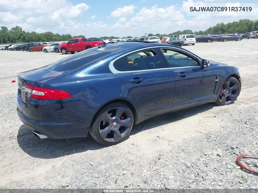 2009 Jaguar Xf Supercharged VIN: SAJWA07C891R37419 Lot: 45475659