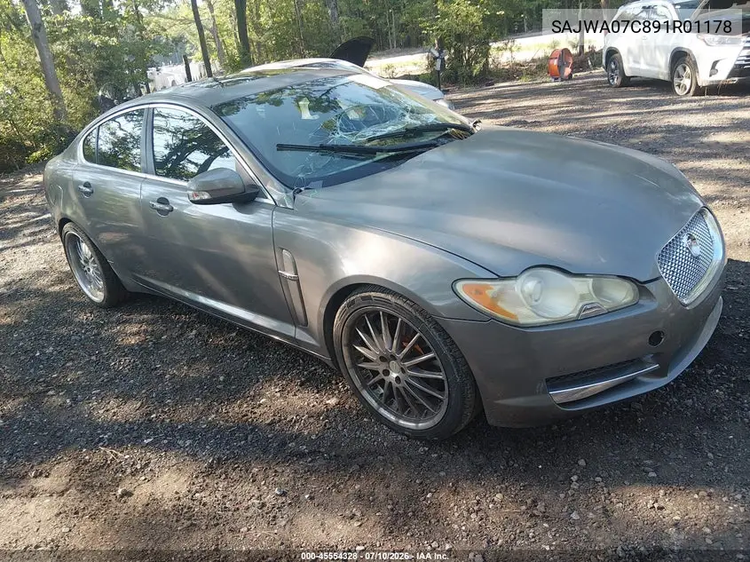 2009 Jaguar Xf Supercharged VIN: SAJWA07C891R01178 Lot: 45554328