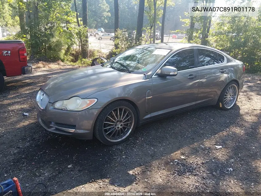 2009 Jaguar Xf Supercharged VIN: SAJWA07C891R01178 Lot: 45554328