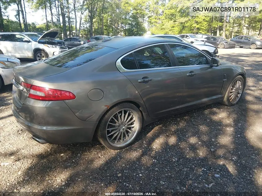 2009 Jaguar Xf Supercharged VIN: SAJWA07C891R01178 Lot: 45554328